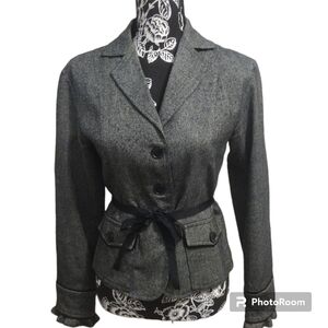 Kenzie Double Breasted Tie Blazer